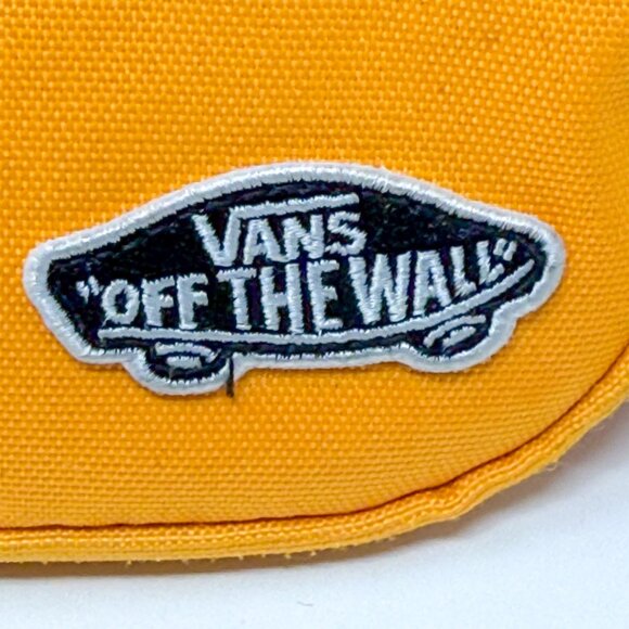 VANS Off the Wall Fanny Pack Yellow Canvas 4 Pocket Crossbody Waist Bag 16" - Picture 2 of 11